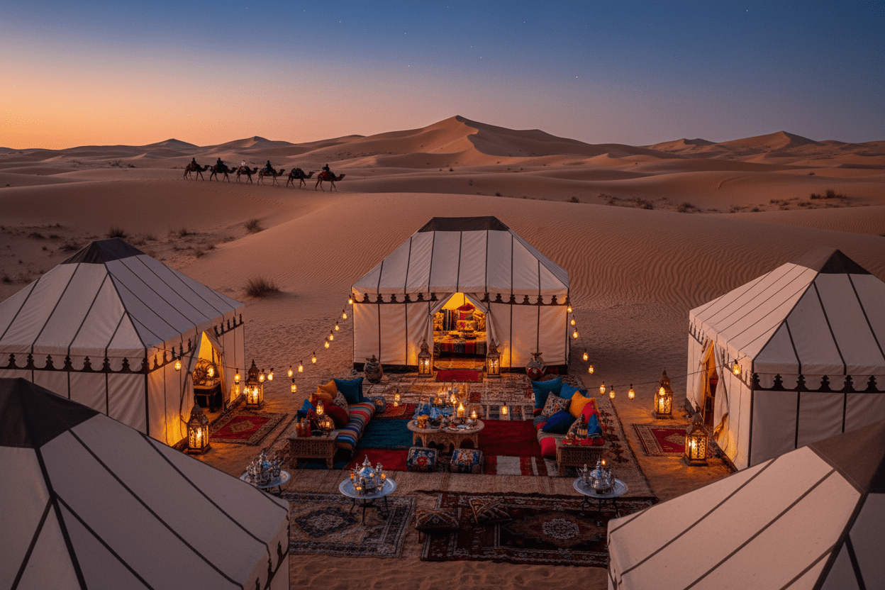 Best Luxury Desert Camps in Morocco 2026 – Sahara Glamping Guide - https://moroccotours.group