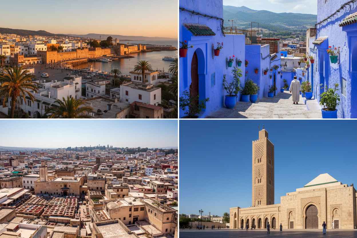 Chefchaouen blue streets and Atlantic coast – 5-Day North Morocco from Fes