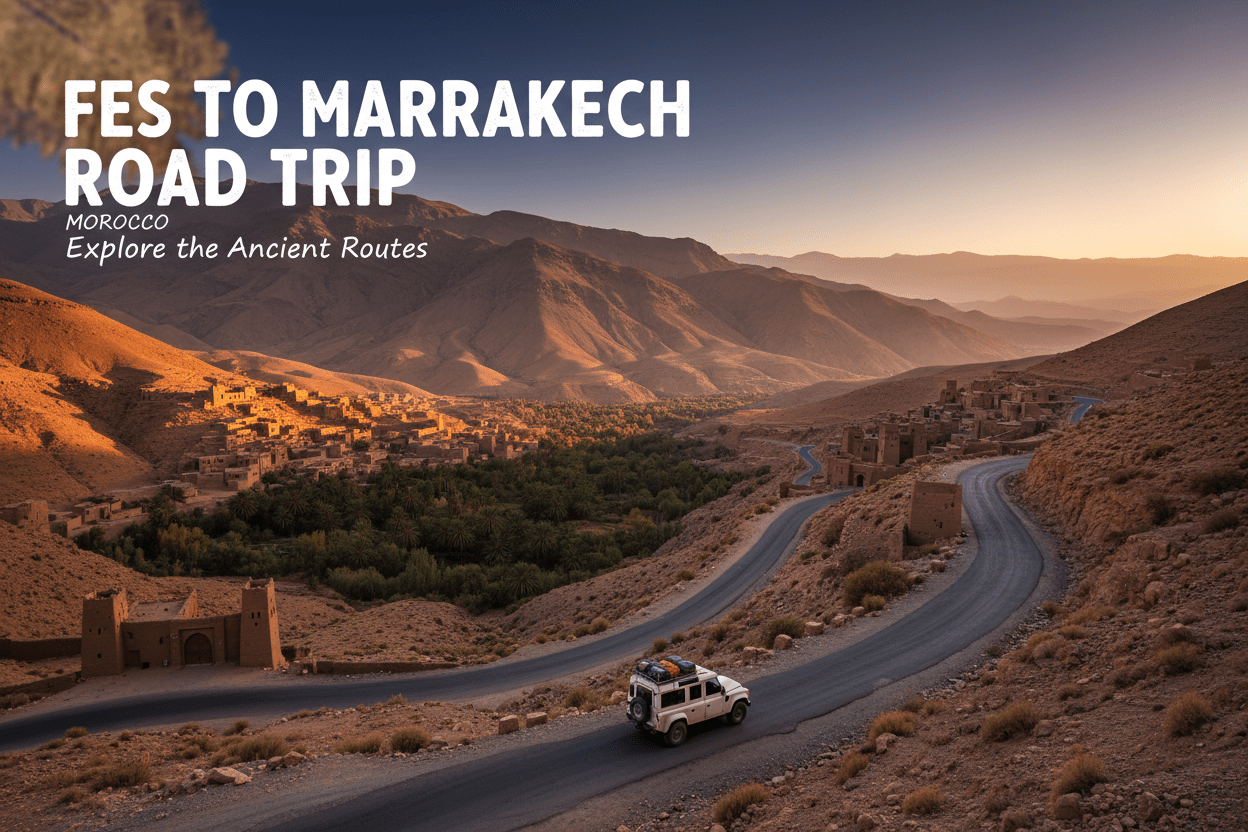 Desert gorges and oases landscape – 3-Day Sahara Desert Tour Morocco