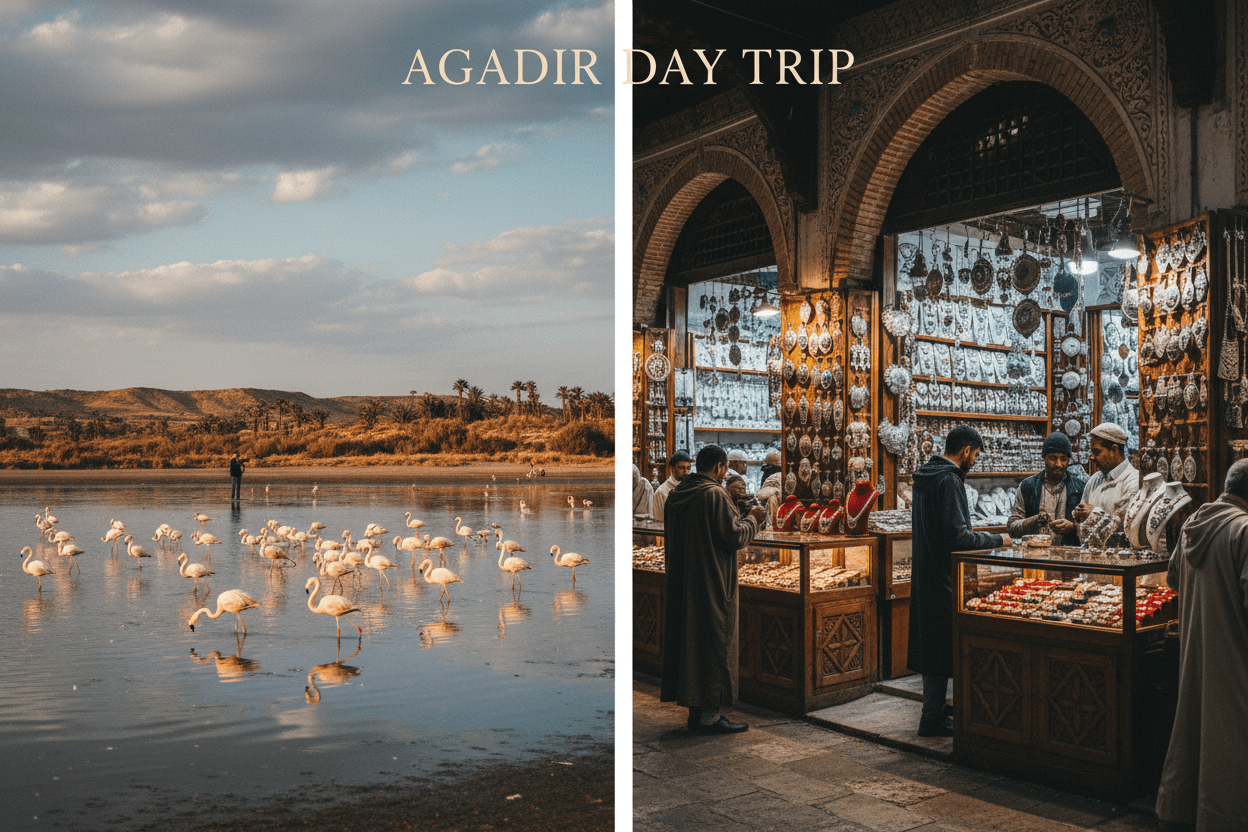 Souss Massa flamingos and Atlantic coastline – Agadir Day Trip Morocco