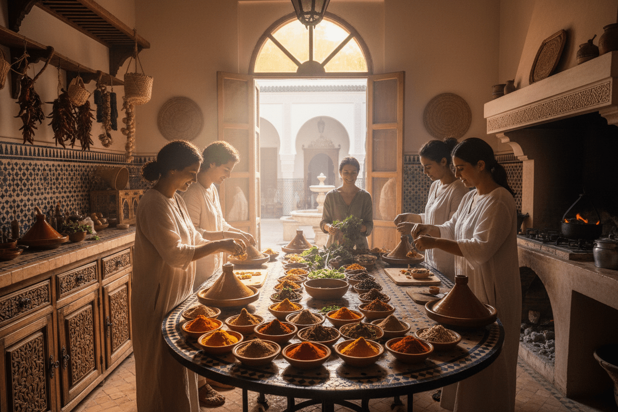 Moroccan spices and tagine cooking class Marrakech – Food & Cooking Tour