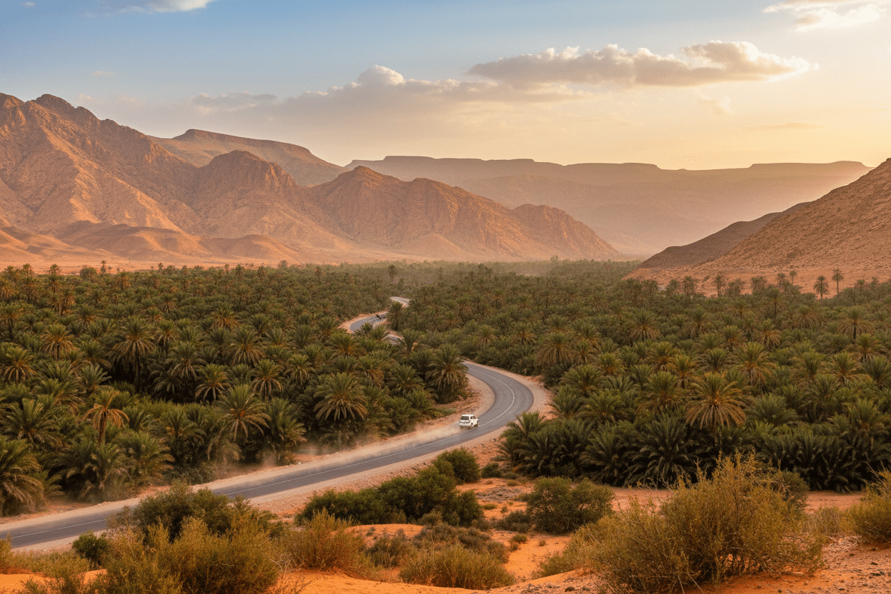 Ziz Valley palm grove road trip – 3-Day Sahara Desert Tour Morocco