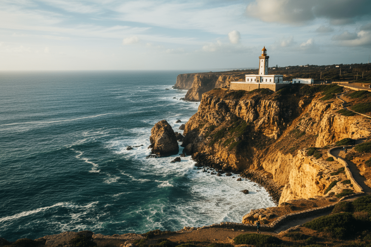 Cape Spartel lighthouse where Atlantic meets Mediterranean – Tangier City Tour